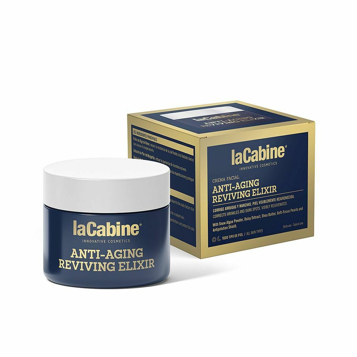 Anti-Ageing Cream laCabine Aging Reviving Elixir 50 ml til kvinder hudplejeemballage