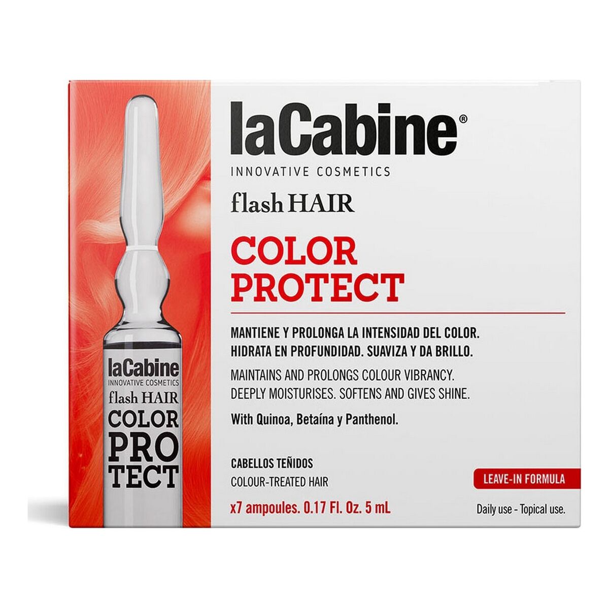 Farvebeskytter laCabine Flash Hair 5 ml til kvinder produktemballage