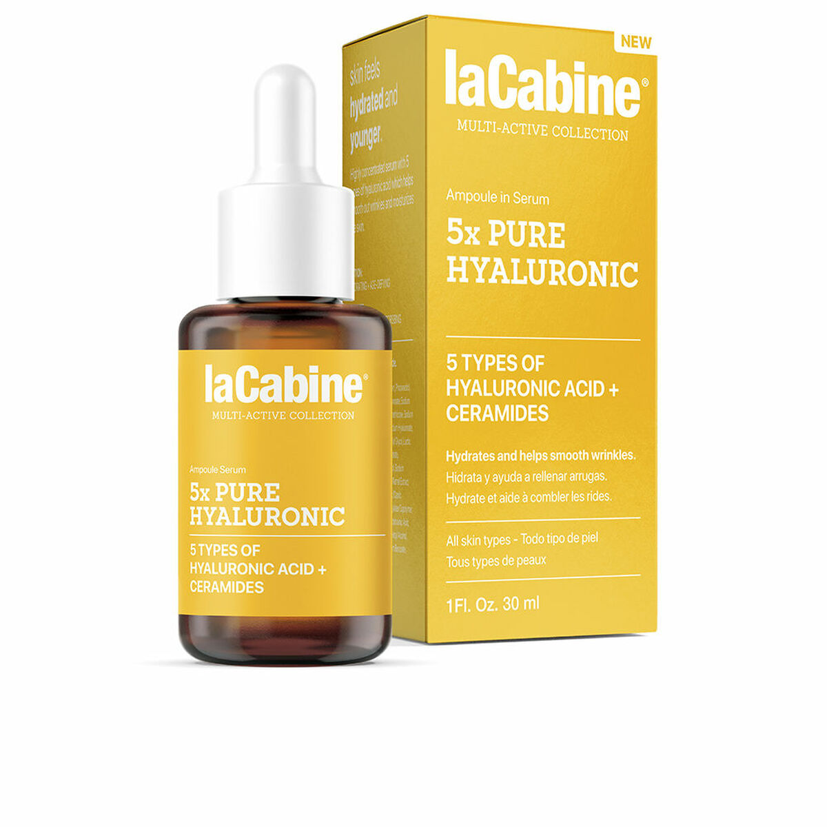 Ansigtsserum laCabine X Pure Hyaluronic 30 ml til kvinder serumflaske