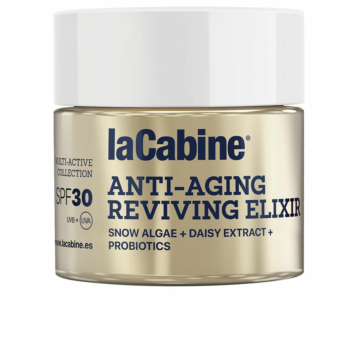 Anti-Ageing Cream laCabine Aging Reviving Elixir Spf 30 50 ml til kvinder hudpleje emballage