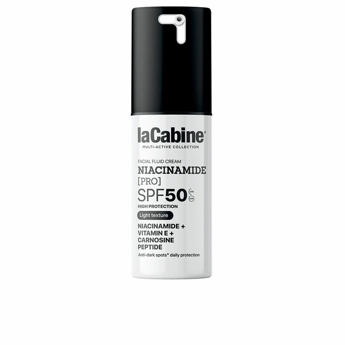 Hydrating Fluid laCabine NIACINAMIDE PRO Spf 50 30 ml produktemballage
