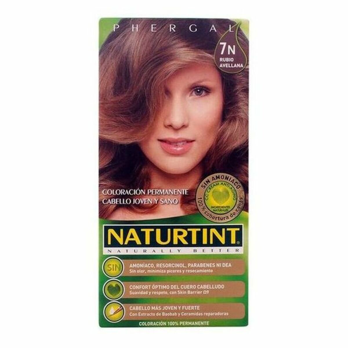Farvestof Ingen Ammoniak Naturtint N Hasselnød Blond Nº 7n Rubio Avellana Nº 7n-Rubio Avellana 170 ml til Damer produktemballage