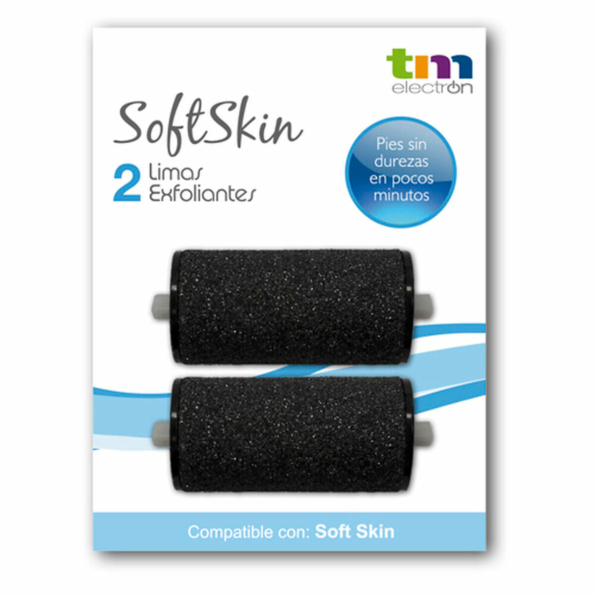 Erstatninger til elektrisk neglefil TM Electron Soft Skin produktemballage