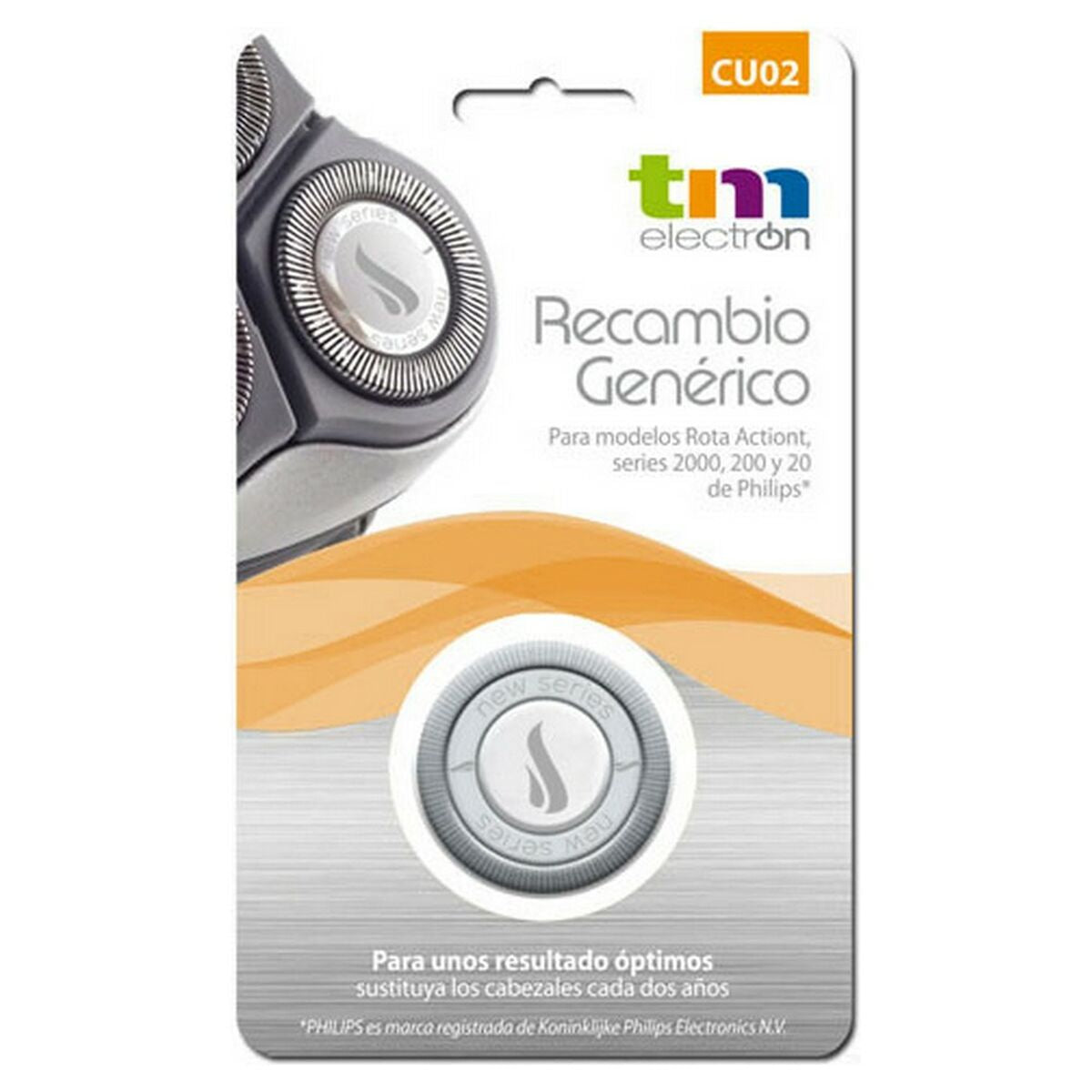 Replacement Head TM Electron produktemballage
