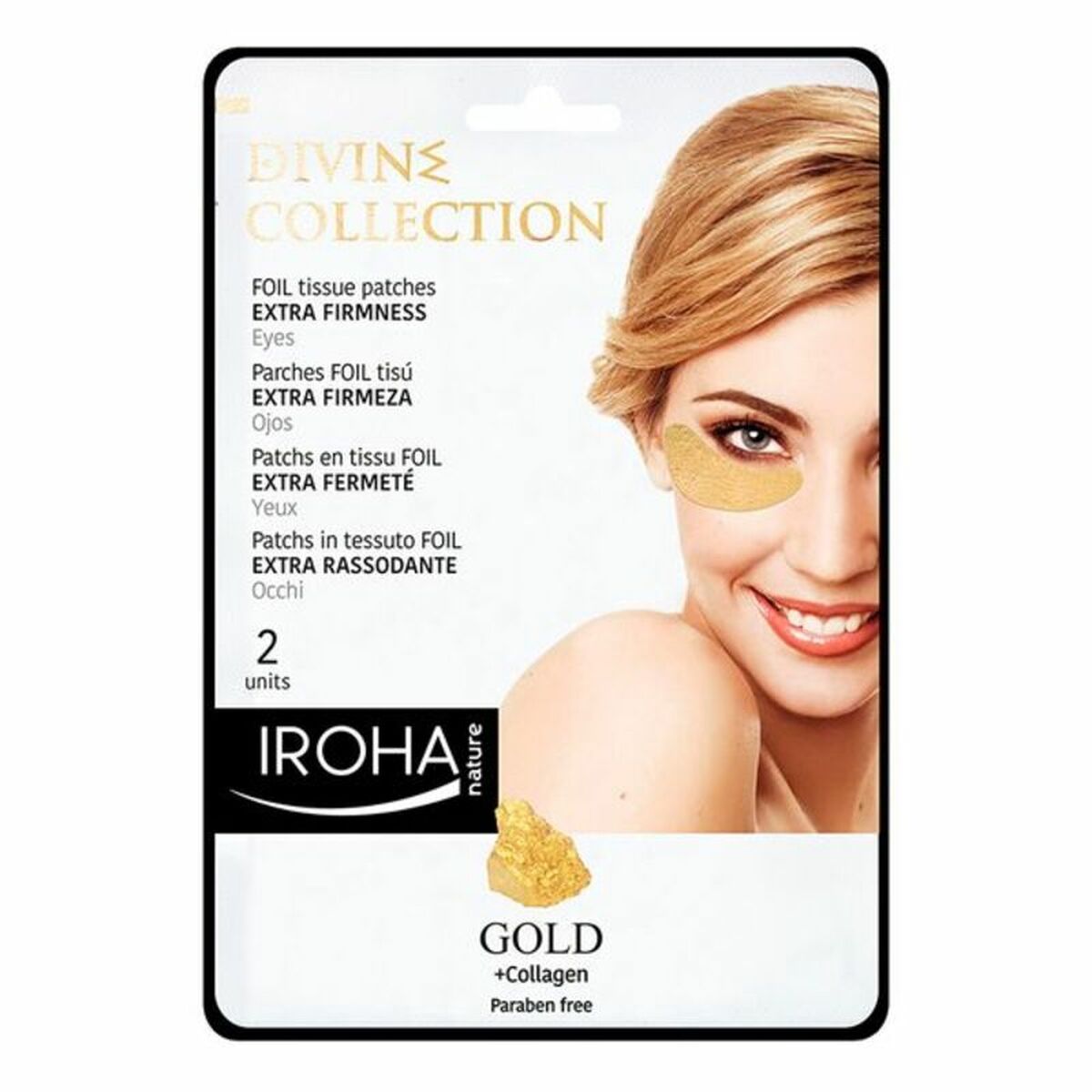 Patch til øjenområdet Iroha Gold 2 Pieces for Women produktemballage