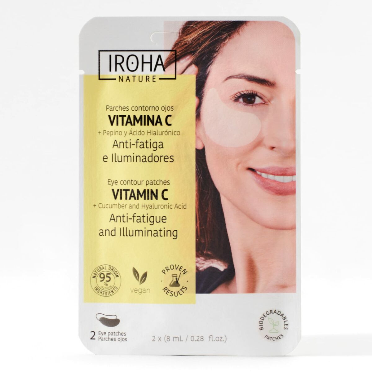 Eksfolierende toner Iroha bomuldspuder 10 enheder hudplejeemballage