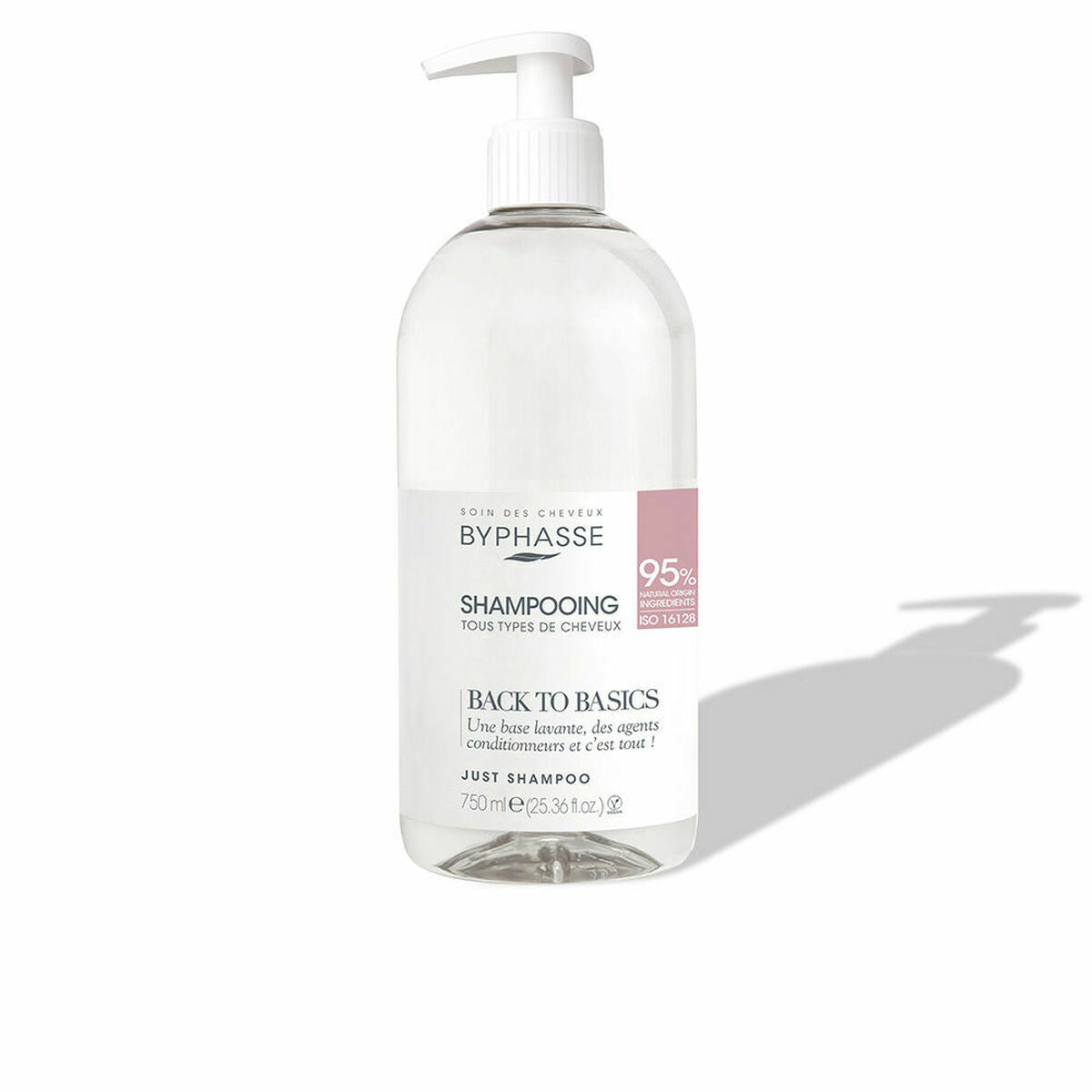 Shampoo til daglig brug Byphasse Back To Basics 750 ml til kvinder shampooflaske