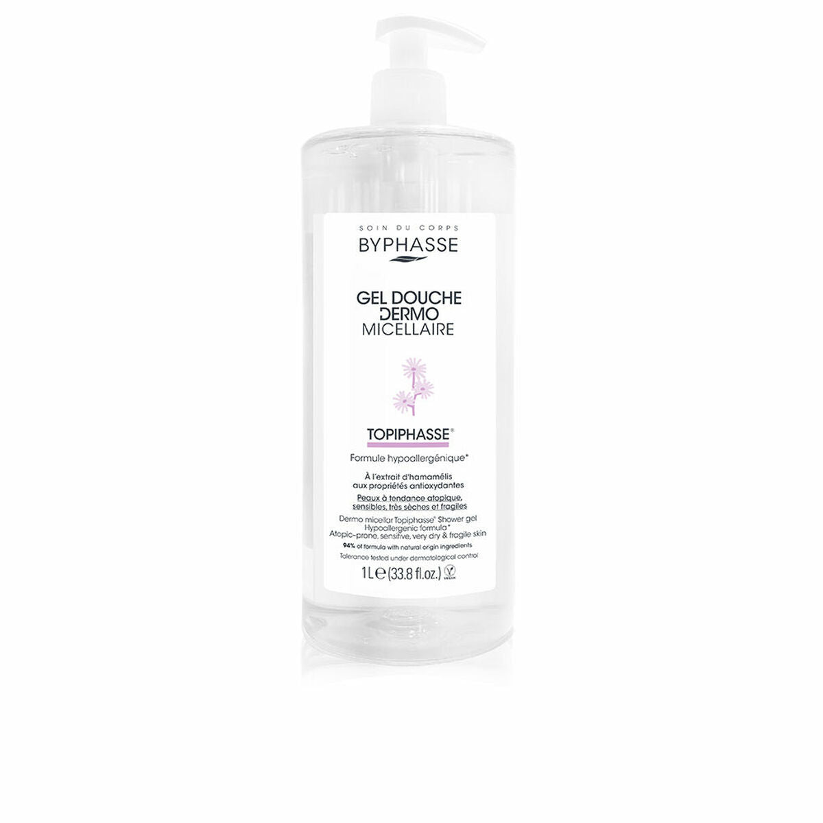Dermoprotective Bath Gel Byphasse 1 L Micellar til kvinder hudplejeemballage