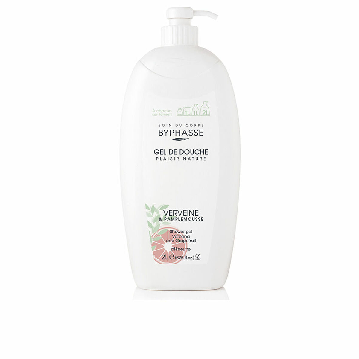 Shower Gel Byphasse 2 L Verbena Grapefruit til kvinder hudplejeemballage