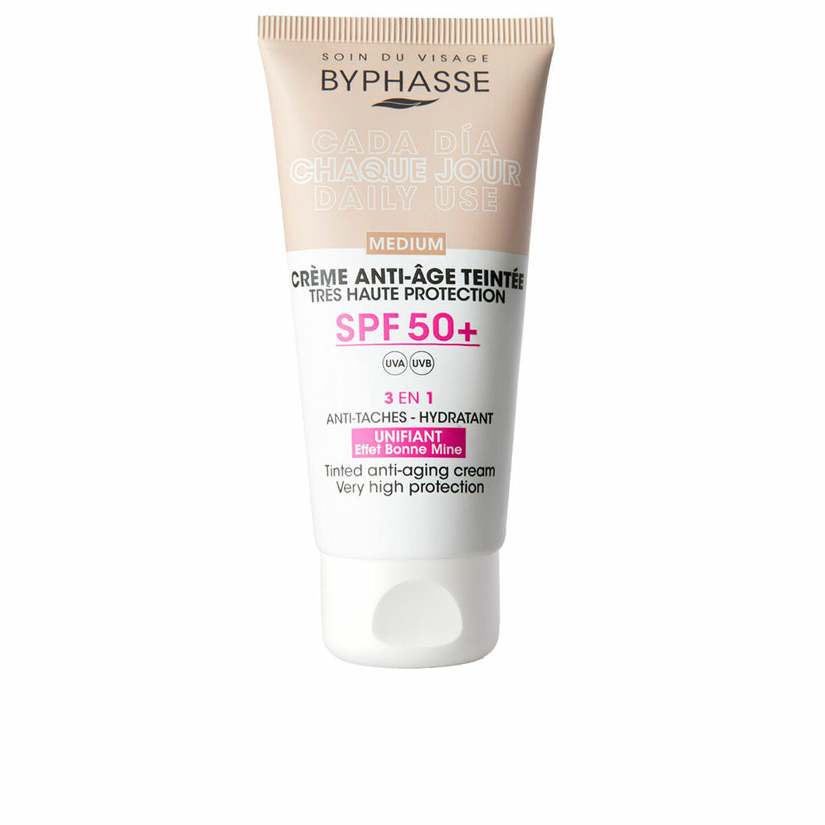 Anti-Ageing Cream Byphasse CREMA FACIAL Spf 50 Spf 50+ 50 ml til kvinder hudpleje emballage