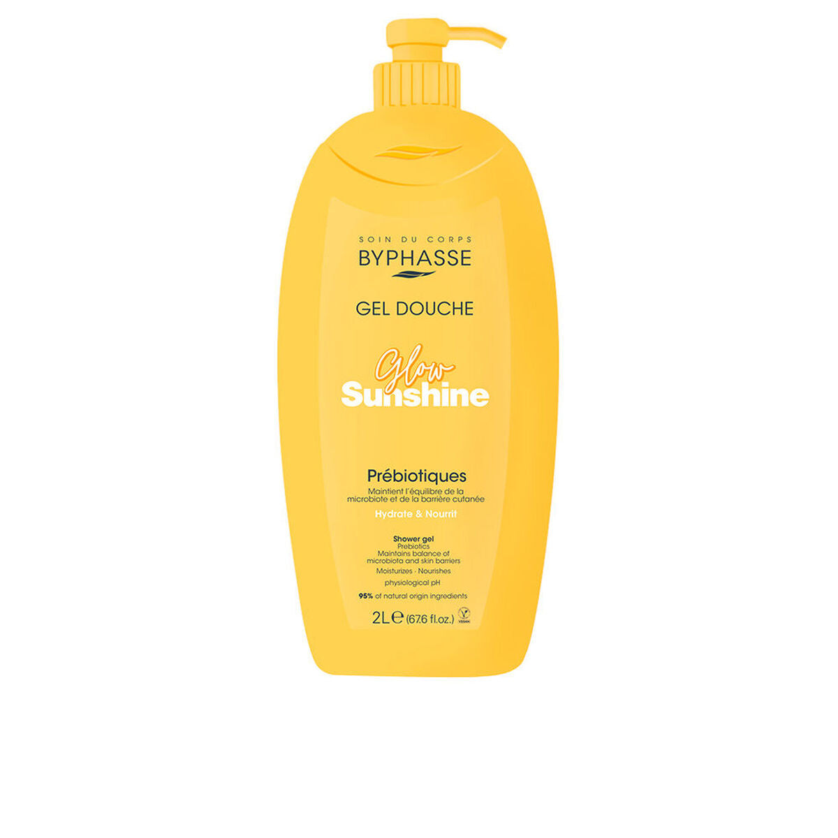 Shower Gel Byphasse GLOW SUNSHINE 2 L hudplejeemballage