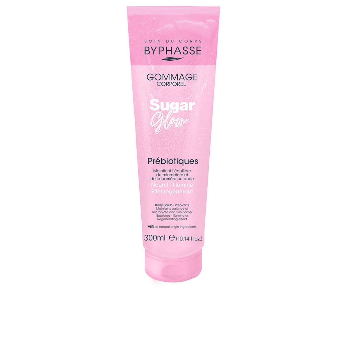 Body Exfoliator Byphasse SUGAR GLOW 300 ml produktemballage