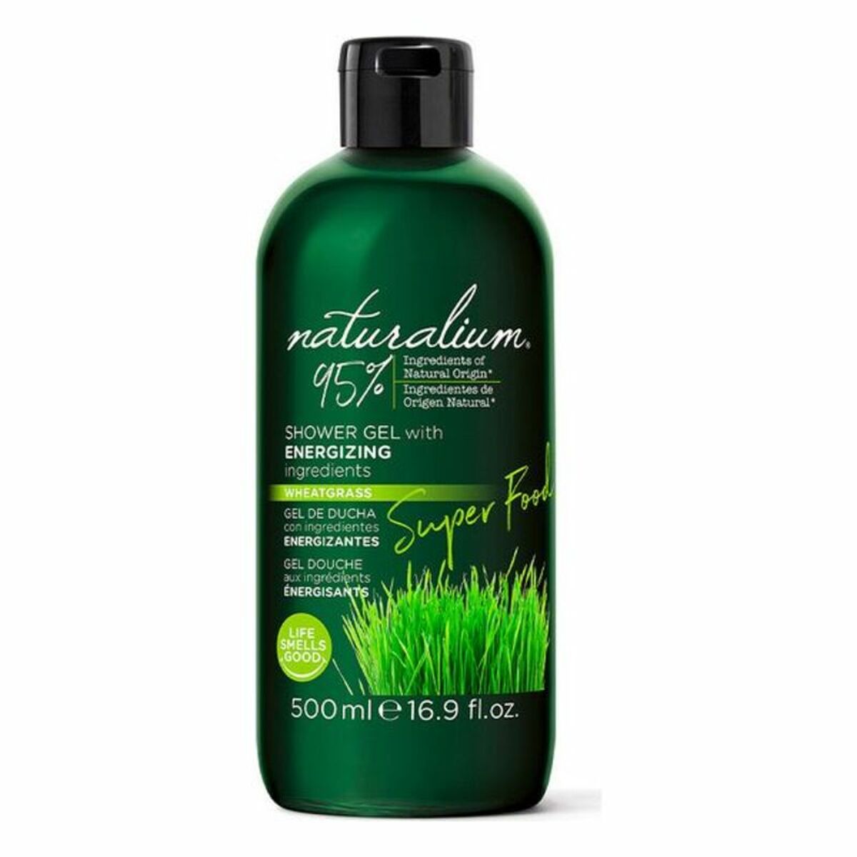 Shower Gel Naturalium Super Food 500 ml hudplejeemballage