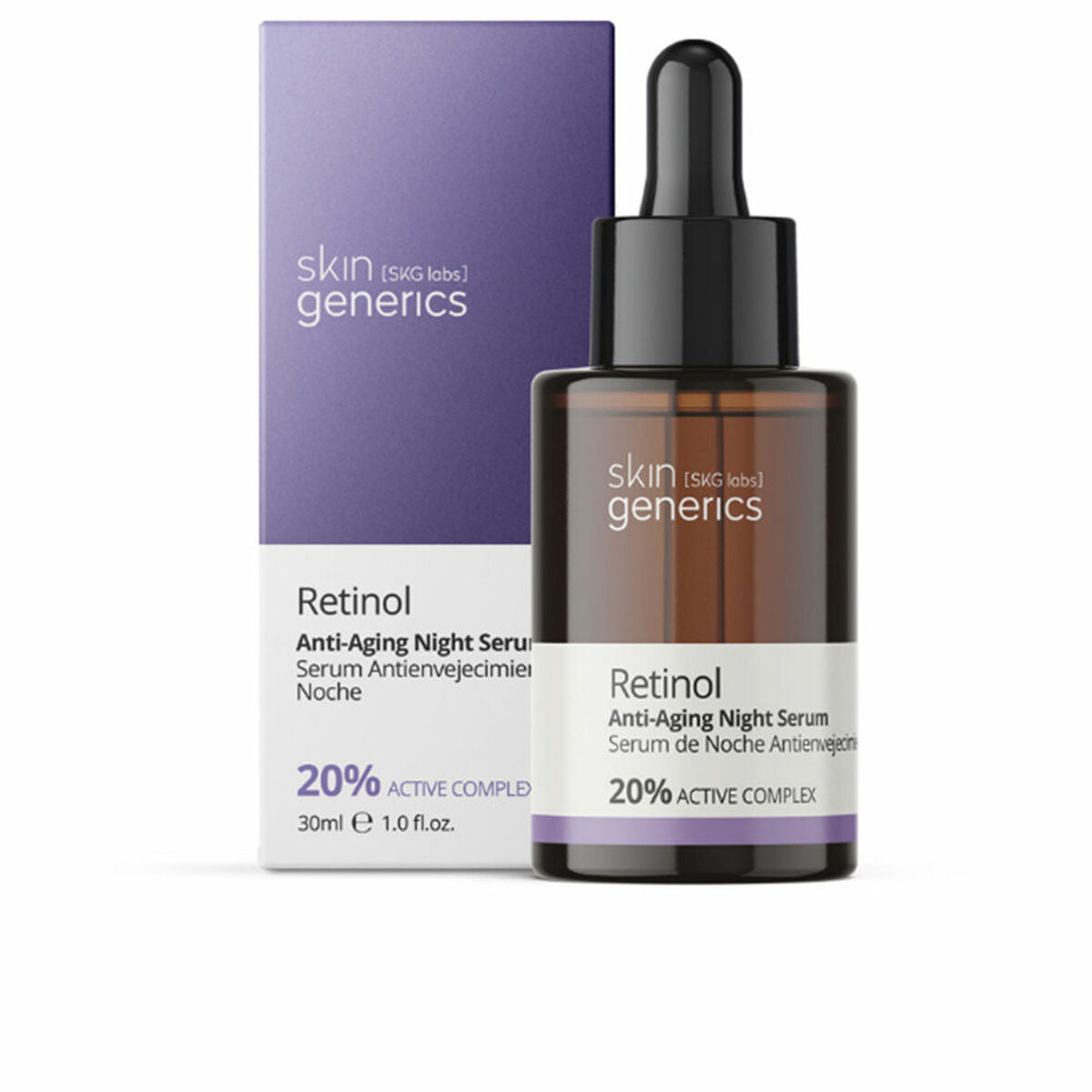 Anti-aging Serum Skin Generics Retinol 30 ml Retinol til kvinder serumflaske om natten
