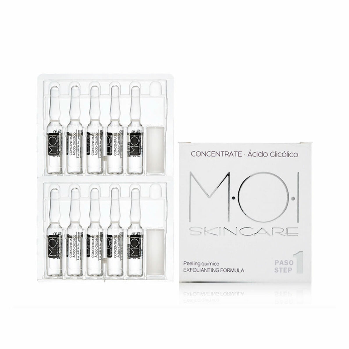Løfteeffekt Ampuller MOI GLYKOLSYRE 2 ml 10 Enheder produktemballage