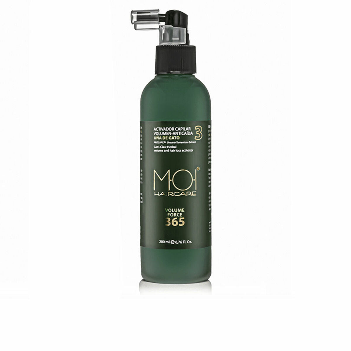 Anti-hårtab Lotion MOI 365 VOLUME FOCE 200 ml hudplejeemballage