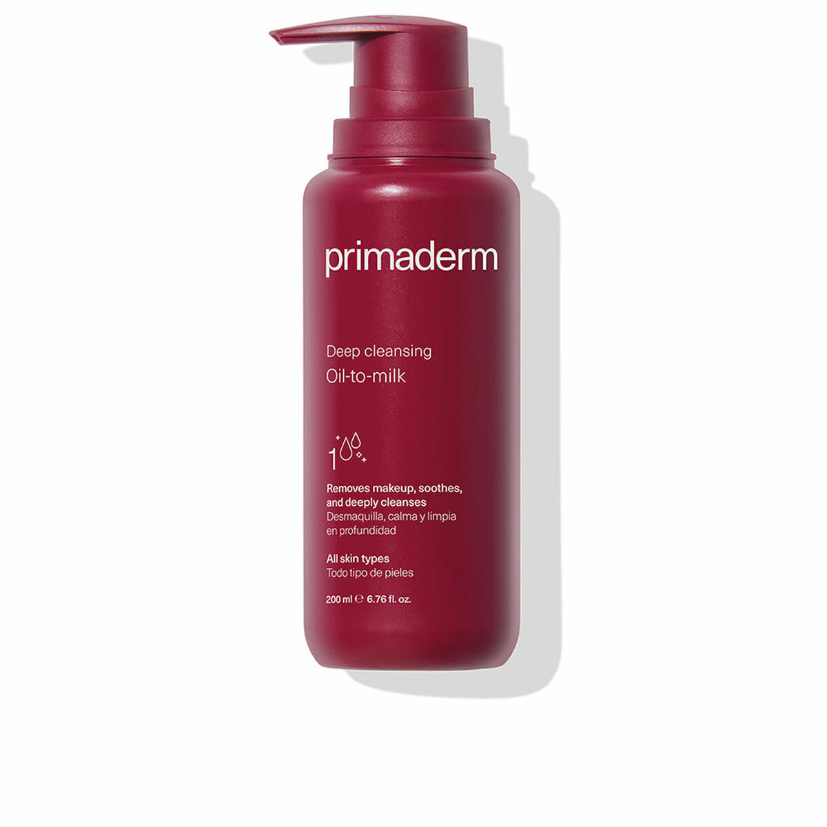 Ansigtsmakeupfjerner Singuladerm PRIMADERM Oil to Milk 200 ml produktemballage