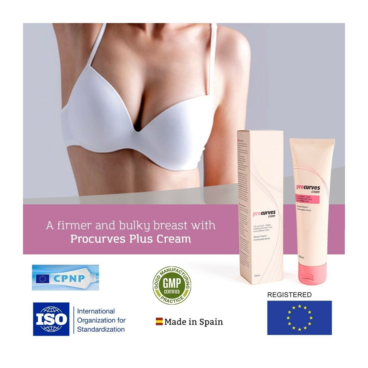 Firming Neck and Décolletage Cream 500 Cosmetics 100 ml til kvinder hudplejeemballage