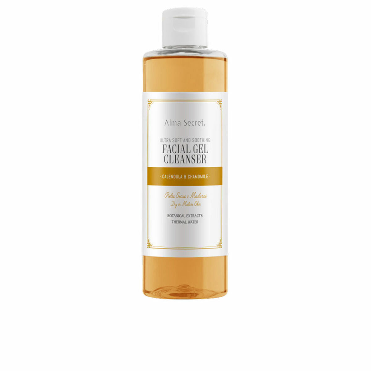 Ansigtsrensegel Alma Secret ansigtsgelrens 200 ml beroligende blødgørende Camomille morgenfrue til kvinder hudpleje