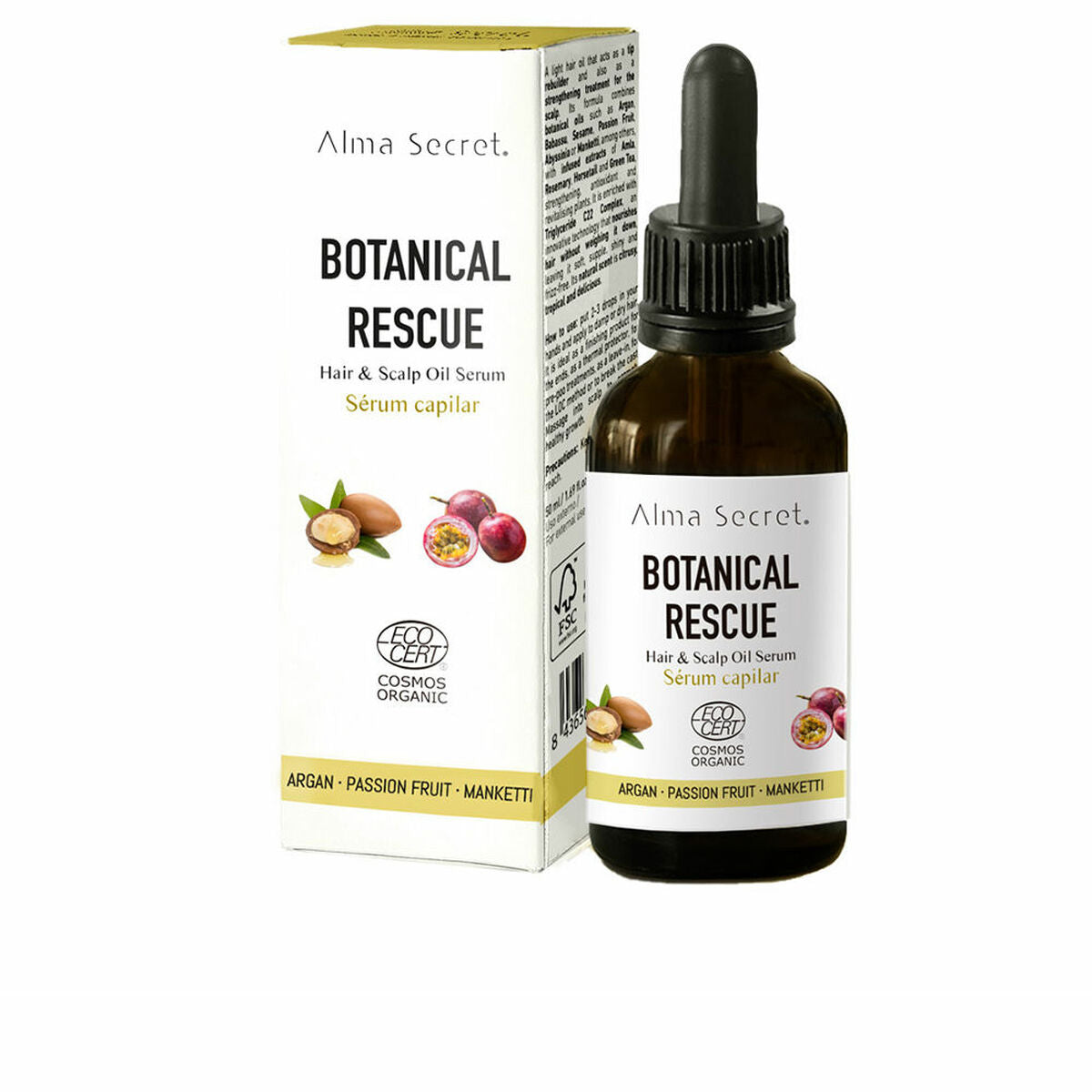 Hår Serum Alma Secret Botanical Rescue 50 ml Multifunktions til kvinder serumflaske
