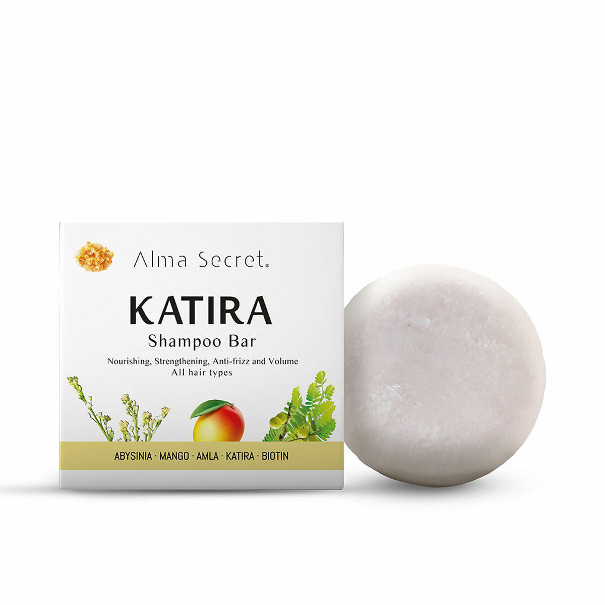 Shampoo Bar Alma Secret Katira 85 g til kvinder shampooflaske