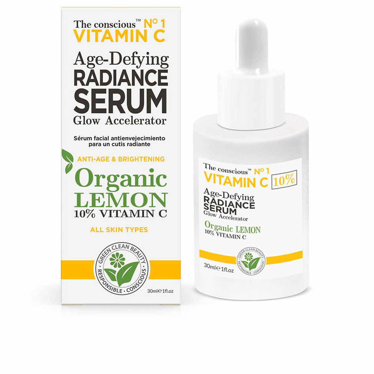 Facial Serum The Conscious Vitamin C 30 ml til kvinder serumflaske