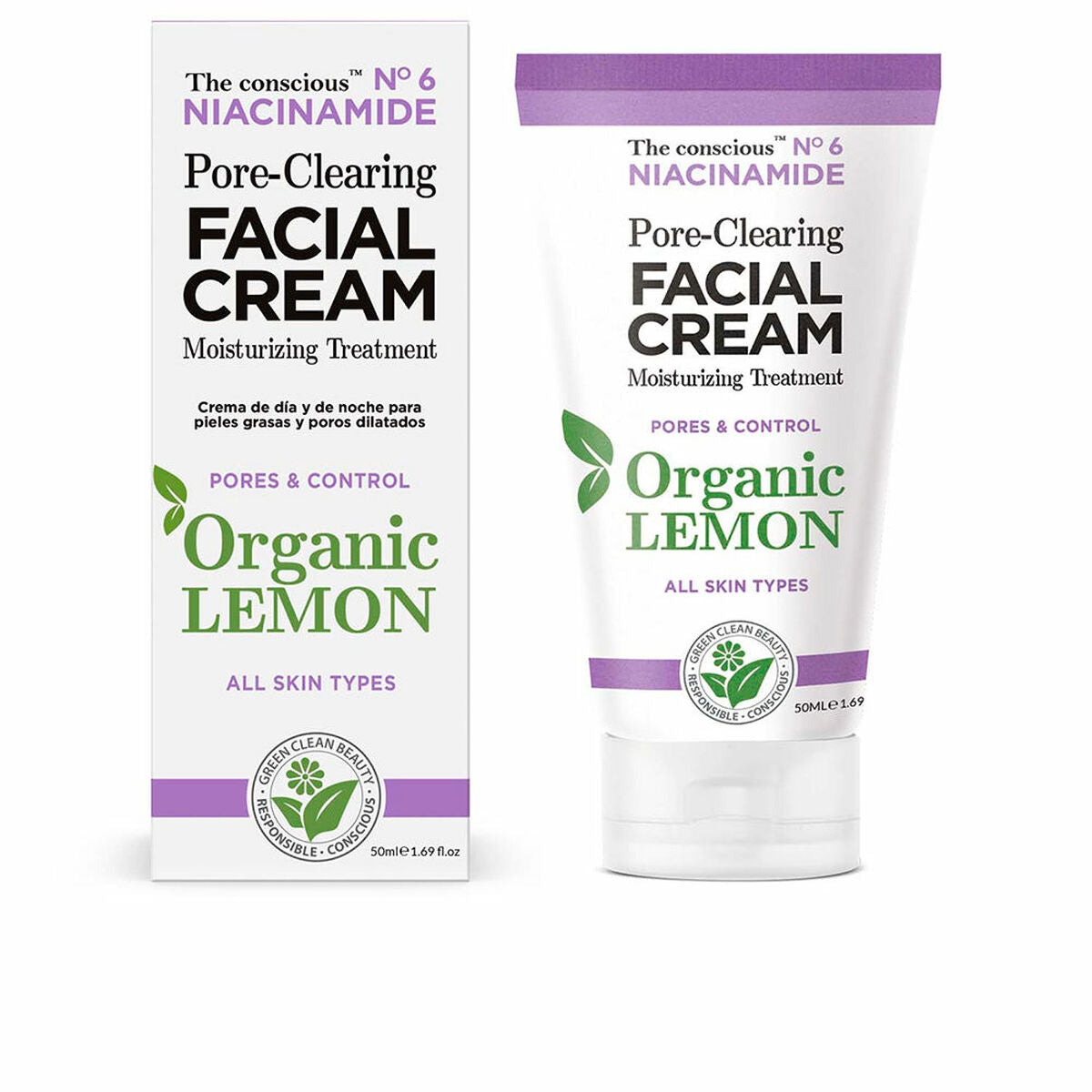 Cleansing Cream The Conscious Niacinamide 50 ml Lemon for Women hudplejeemballage