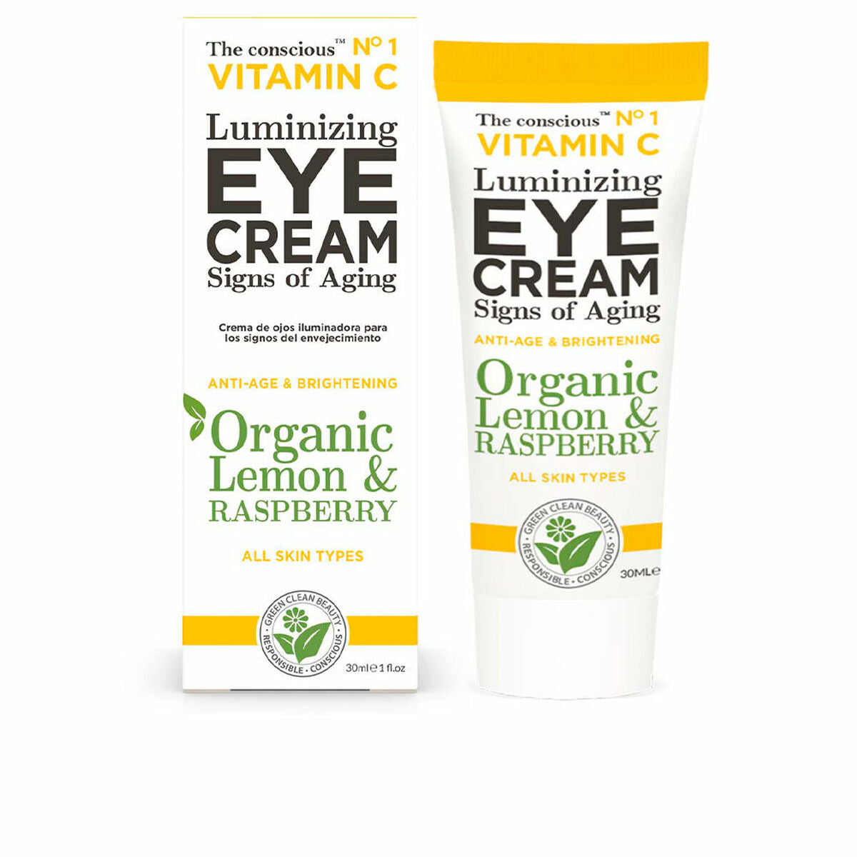 Creme til øjenområdet The Conscious Vitamin C 30 ml til kvinder hudplejeemballage