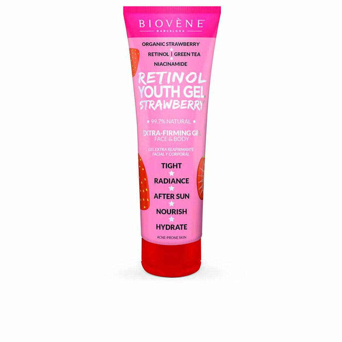 Firming Cream Biovène Strawberry 200 ml til kvinder hudpleje emballage