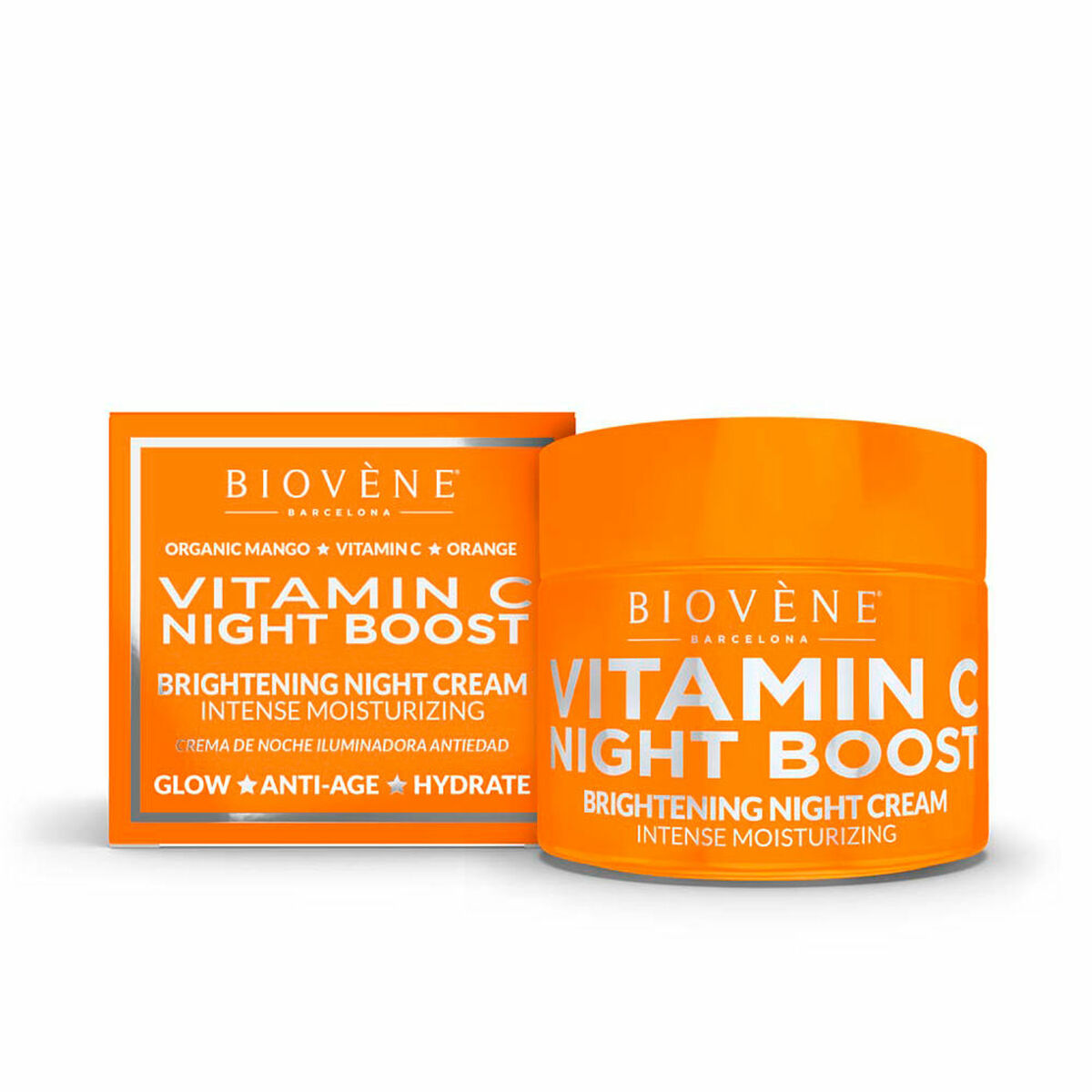 Night Cream Biovène Vitamin C Night Boost 50 ml til kvinder hudpleje emballage