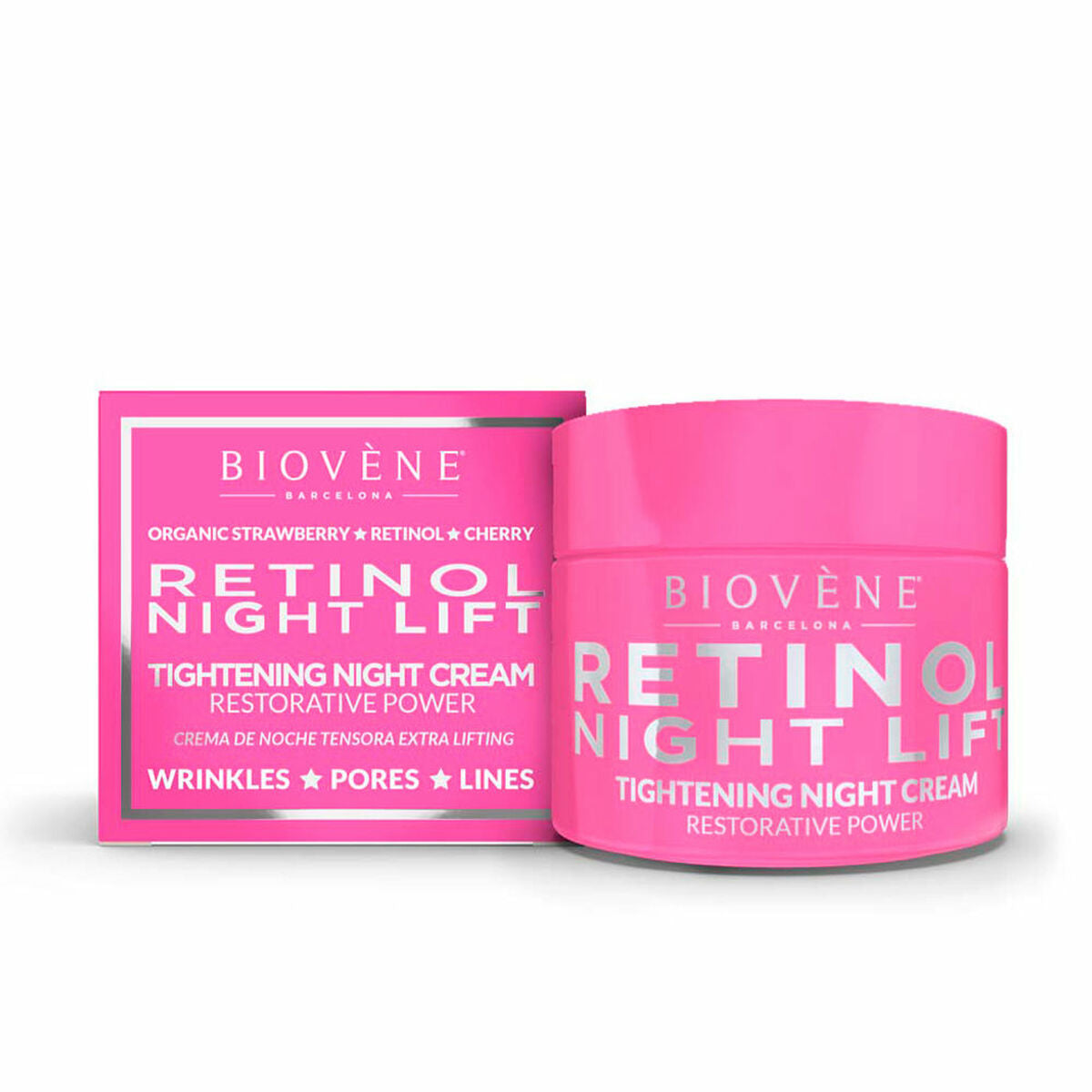 Night Cream Biovène Retinol Night Lift 50 ml til kvinder hudpleje emballage