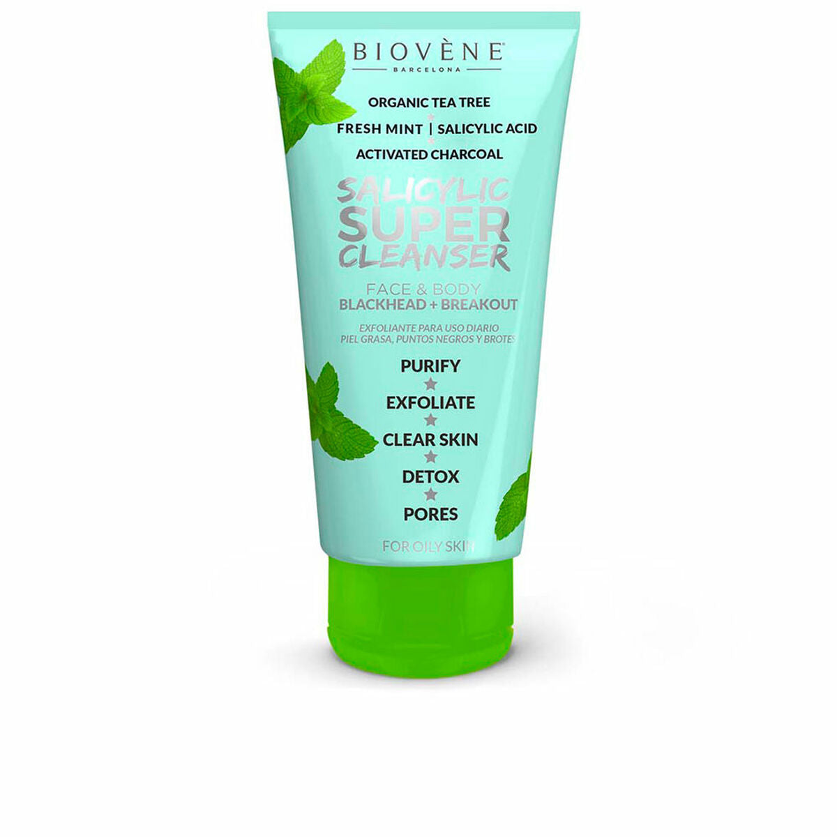 Facial Cleansing Gel Biovène Salicyclic Super 200 ml til kvinder hudpleje emballage