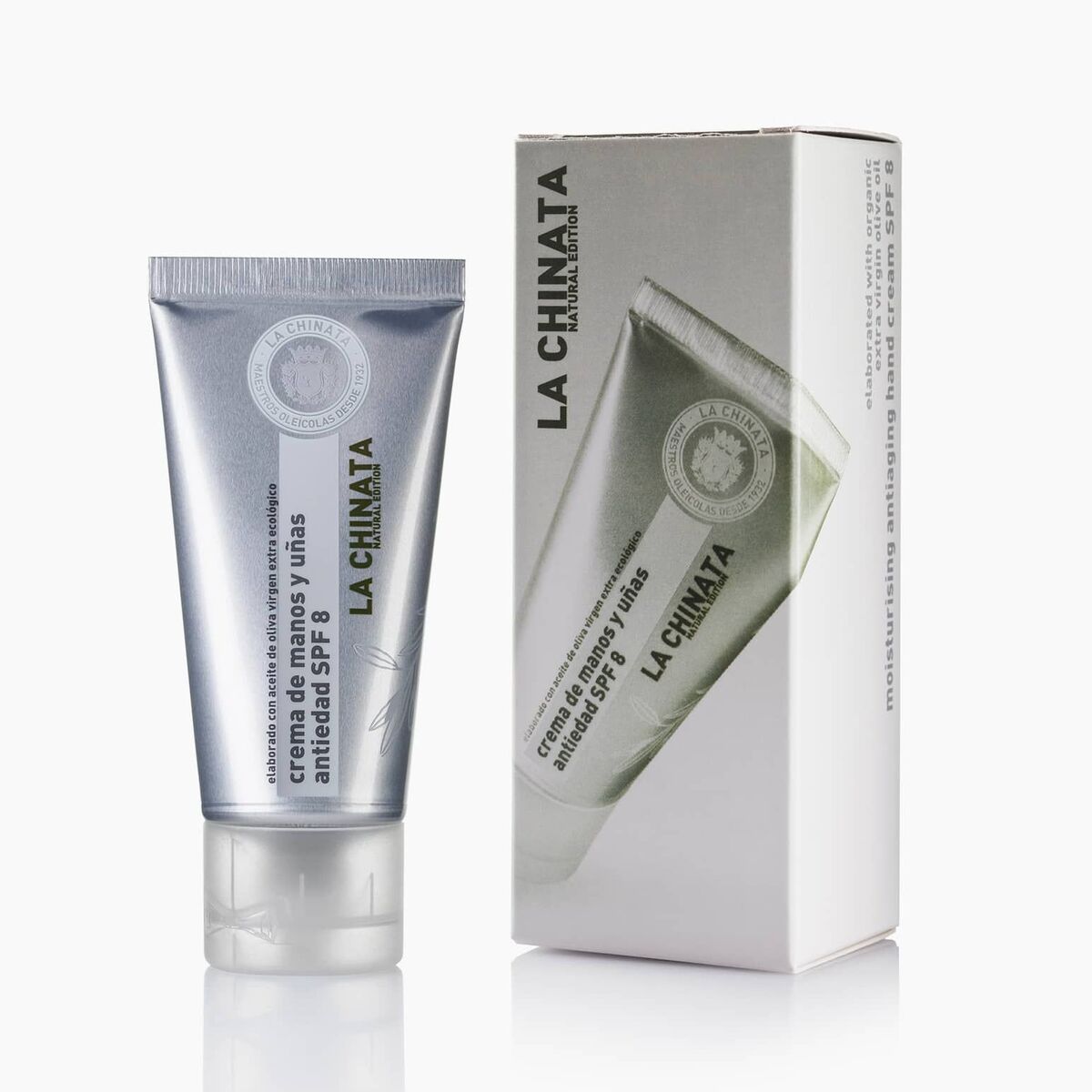 Håndcreme La Chinata Antiaging Hånd- og neglecreme Spf 8 50 ml hudplejeemballage