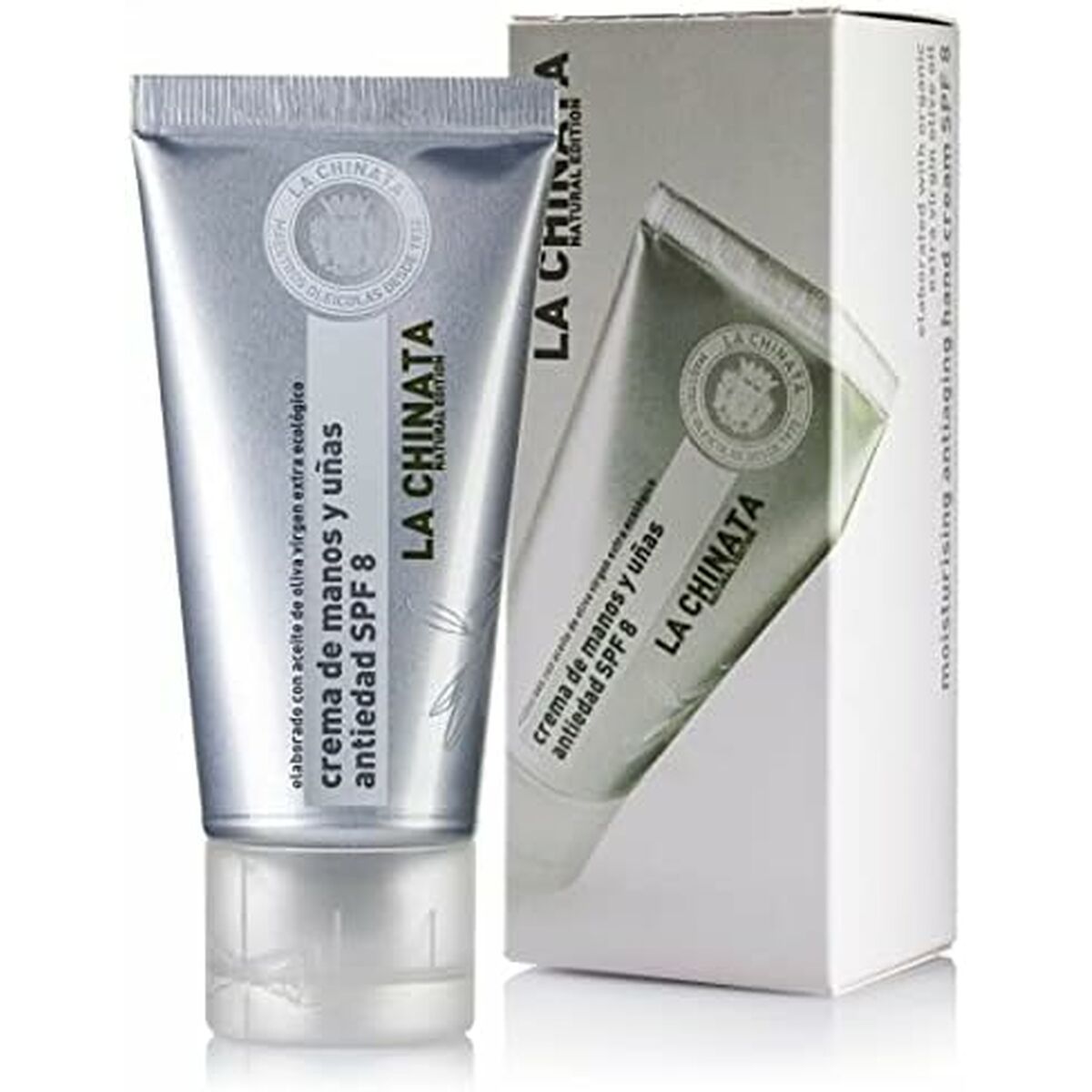Håndcreme La Chinata Antiaging Hånd- og neglecreme Spf 8 50 ml hudplejeemballage