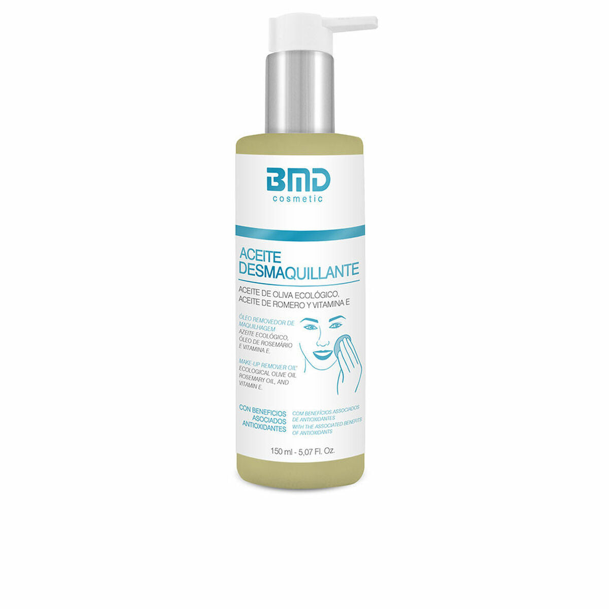 Ansigtsmakeupfjerner BMD Cosmetic LIMPIEZA BMD COSMETIC 150 ml produktemballage