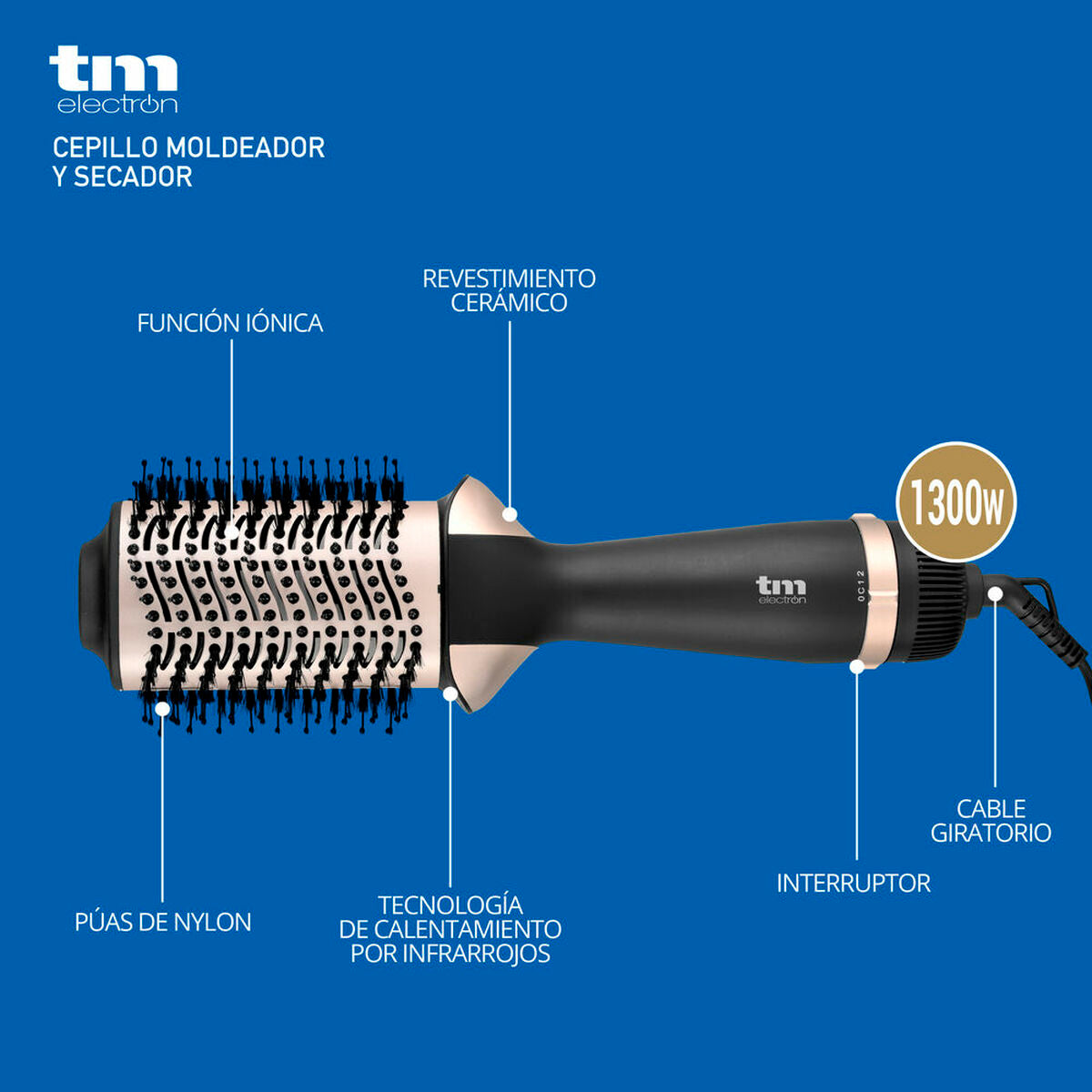 Styling Brush TM Electron 220-240V 50-60Hz produktemballage