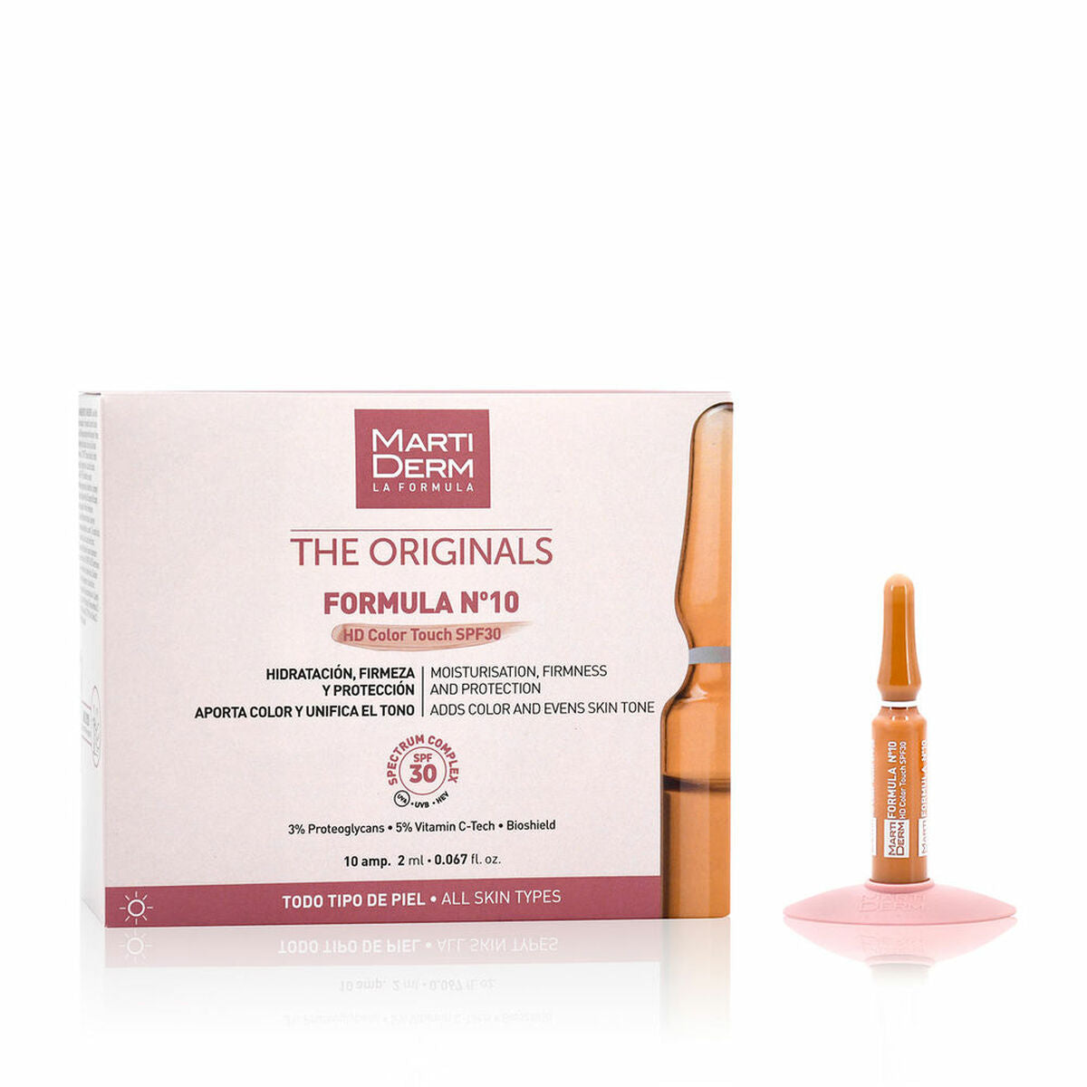 Hydrating Facial Cream Martiderm THE ORIGINALS Spf 30 2 ml til kvinder hudpleje emballage