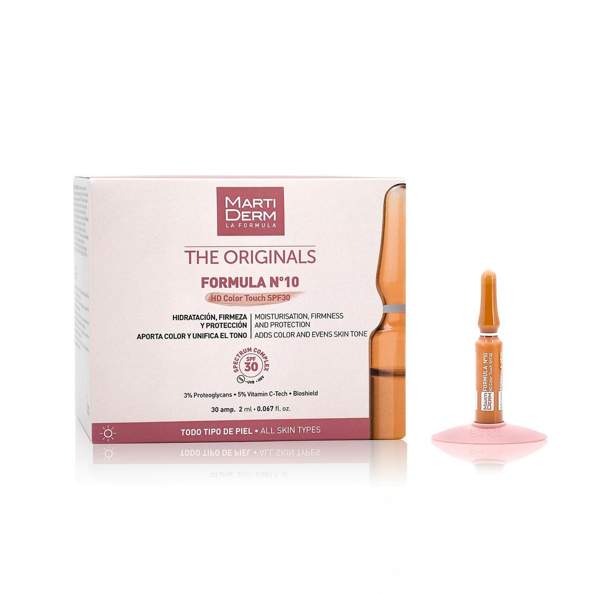 Ansigtscreme Martiderm THE ORIGINALS Spf 30 2 ml til kvinder hudpleje emballage