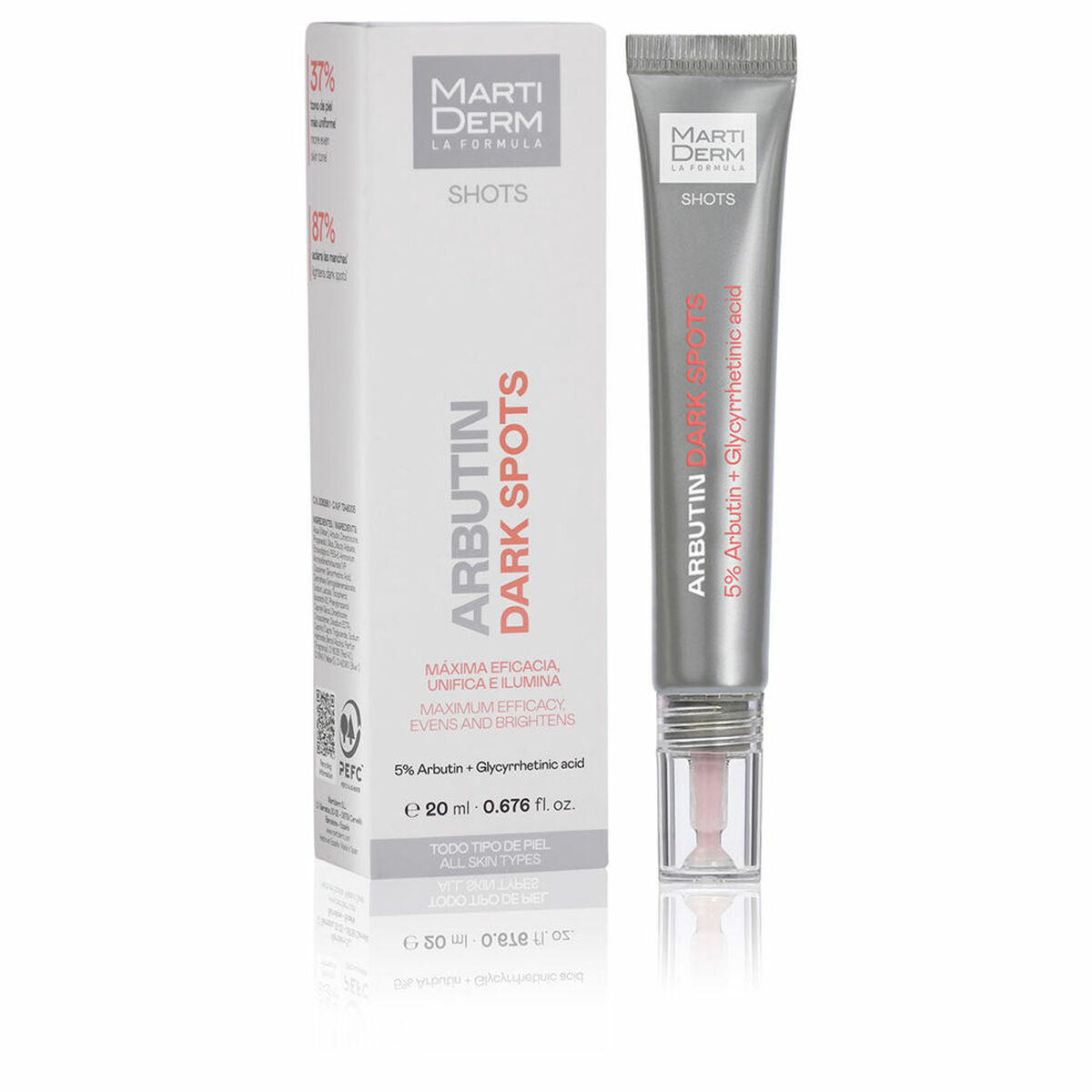 Hydrating Facial Cream Martiderm SHOTS 20 ml til kvinders hudplejeemballage