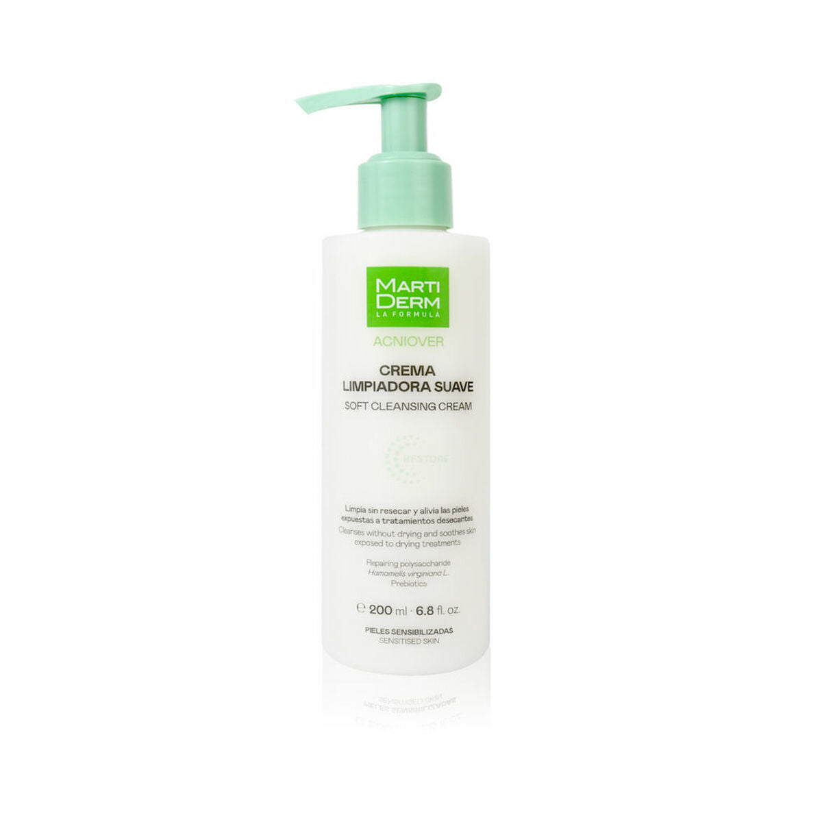 Facial Cleansing Gel Martiderm ACNIOVER 200 ml hudplejeemballage