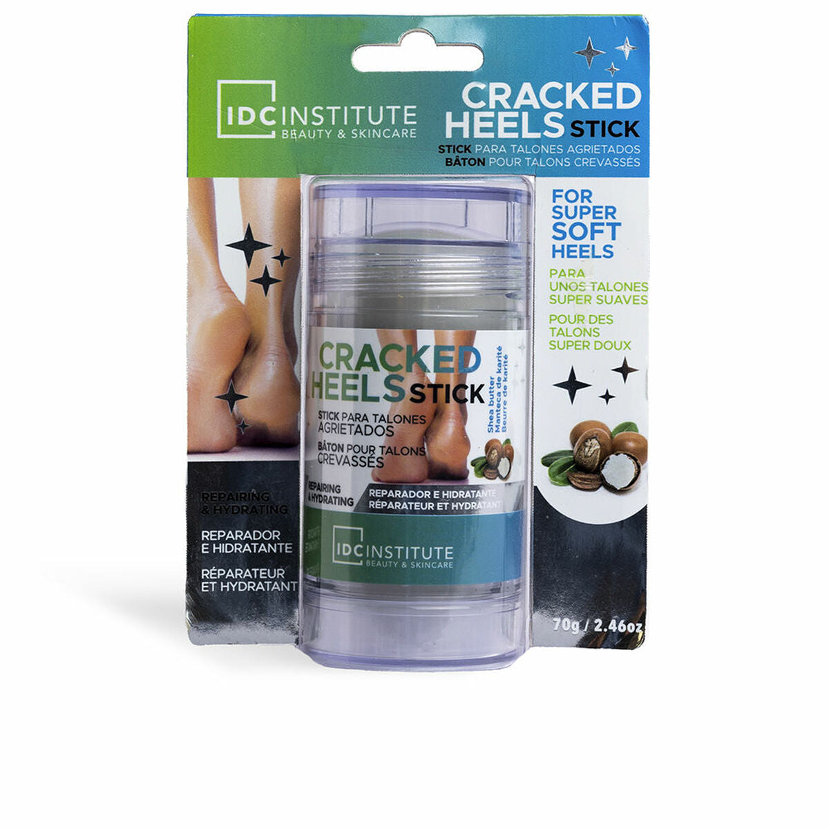 Moisturizing Foot Cream IDC Institute CRACKED HÆL 70 g hudplejeemballage