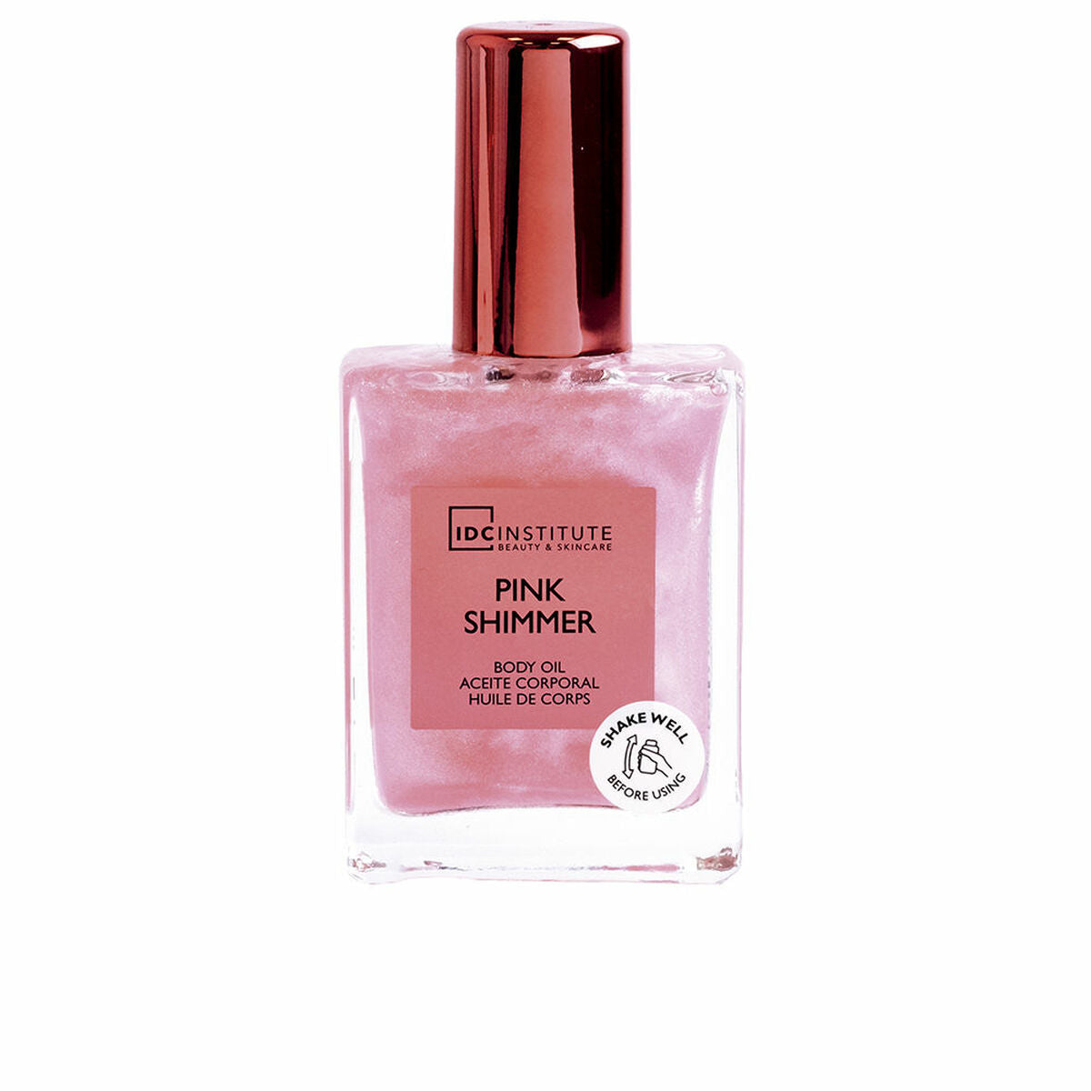 Body Oil IDC Institute PINK SHIMMER 45 ml produktemballage