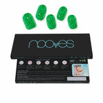 Gel-neglestrimler Nooves Láminas De Uñas De Gel Glittergrøn 20 stk. hudplejeemballage