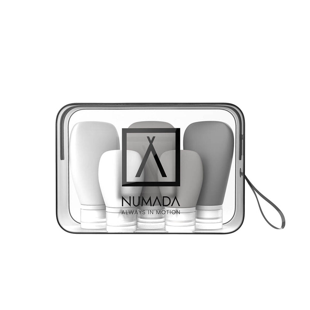 Travel Vanity Case Numada Transparent PVC Silikone 20 x 6,5 x 13,5 cm produktemballage
