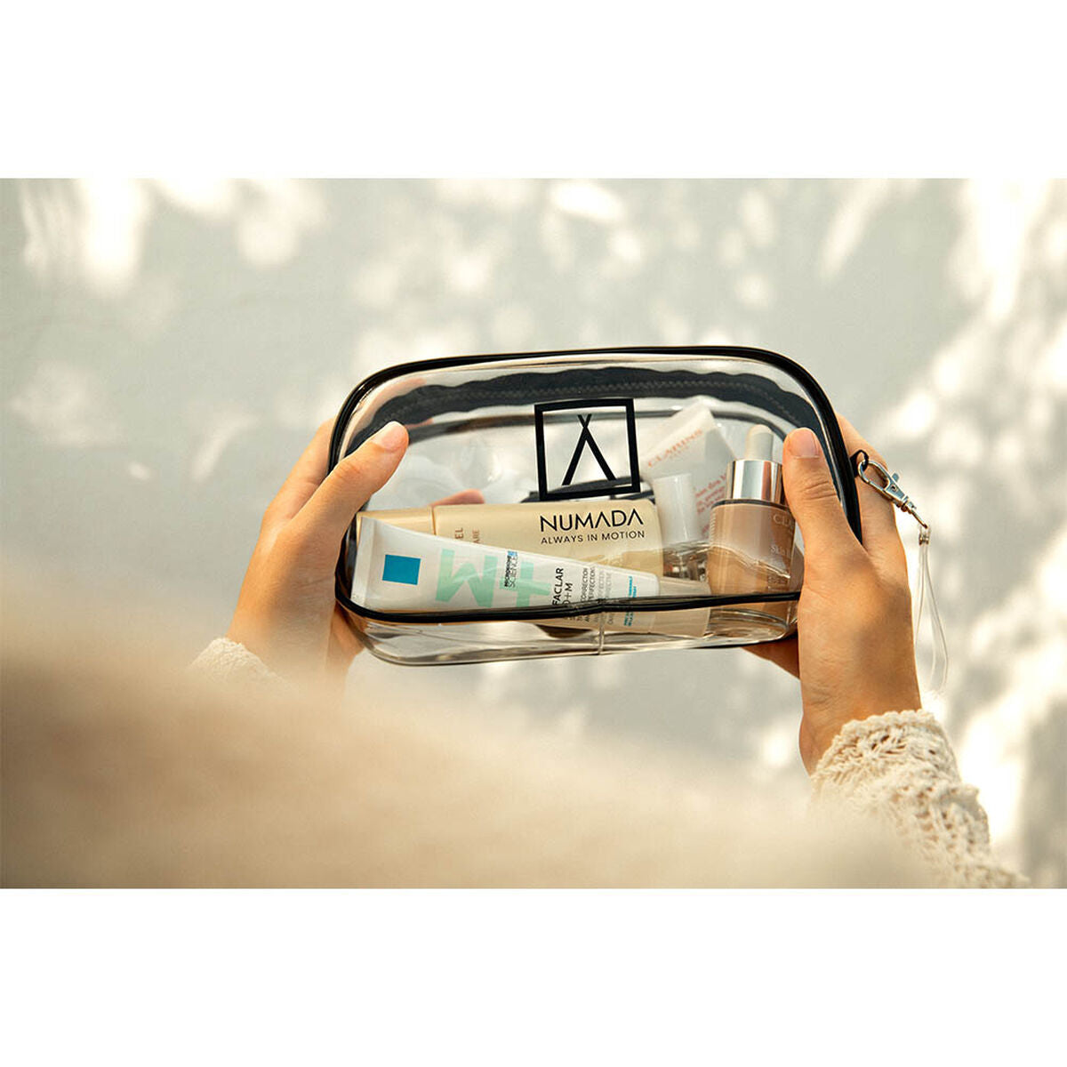 Travel Vanity Case Numada Transparent PVC 23 x 11,5 x 6,5 cm produktemballage