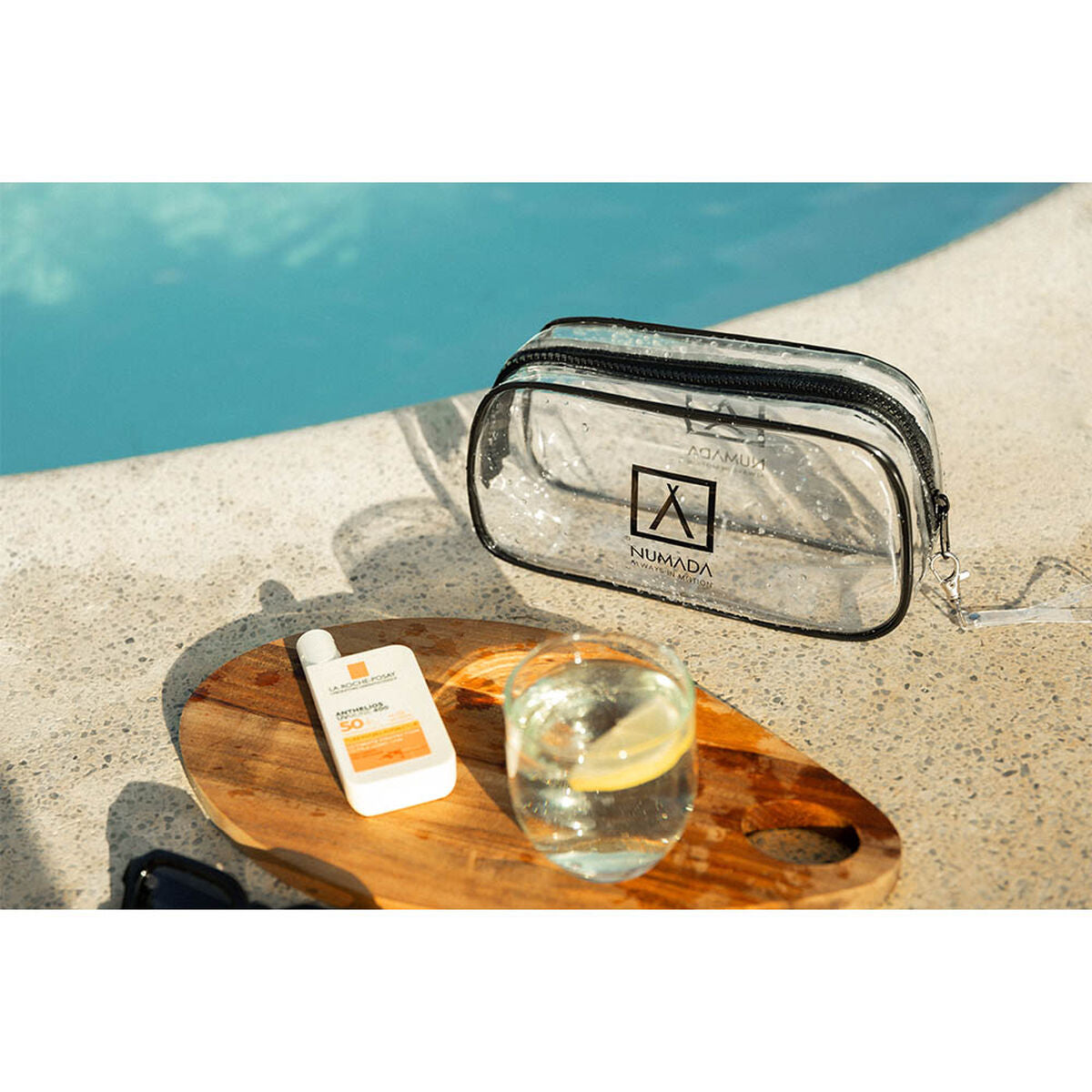 Travel Vanity Case Numada Transparent PVC 23 x 11,5 x 6,5 cm produktemballage