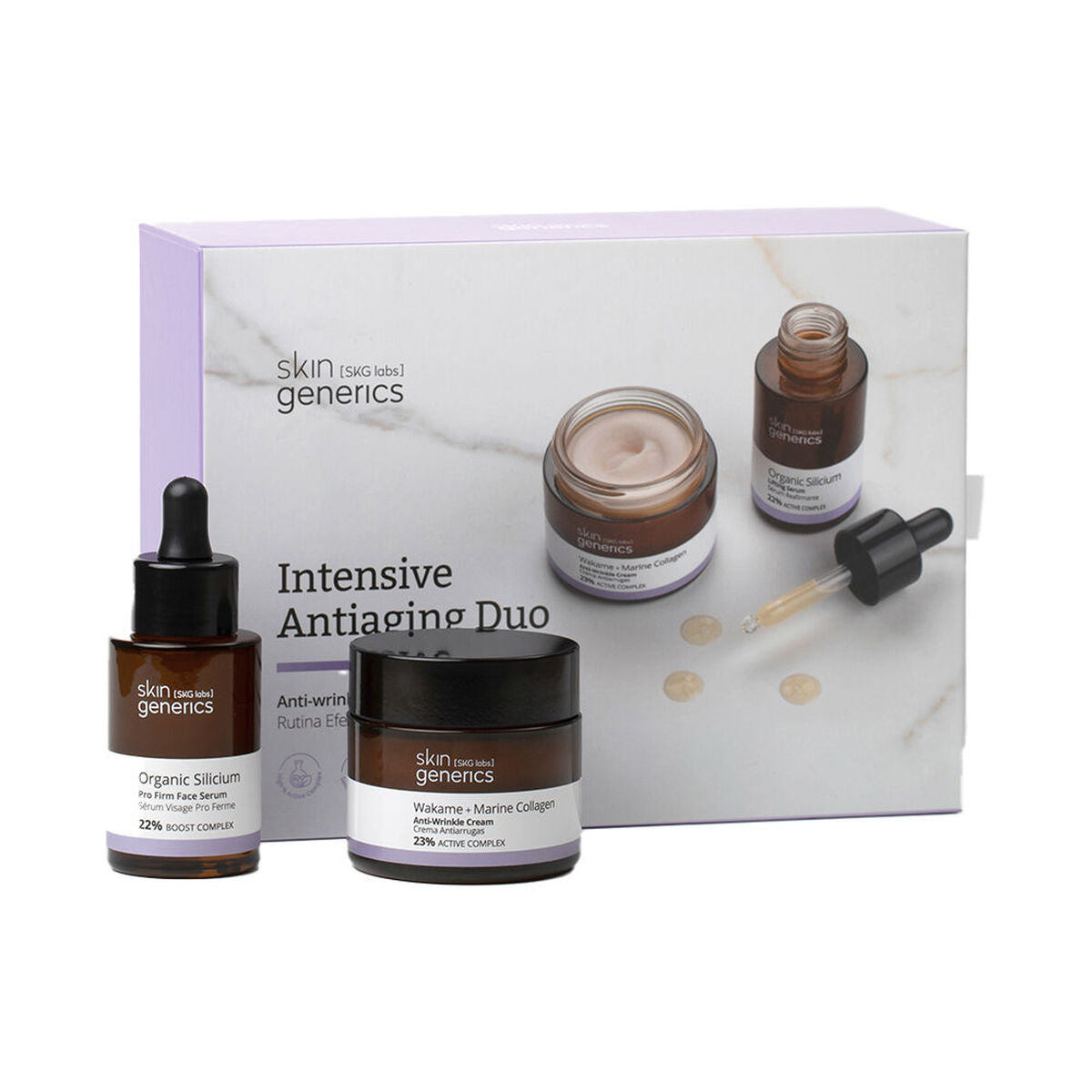 Dame kosmetiksæt Skin Generics INTENSIV ANTIAGING produktemballage
