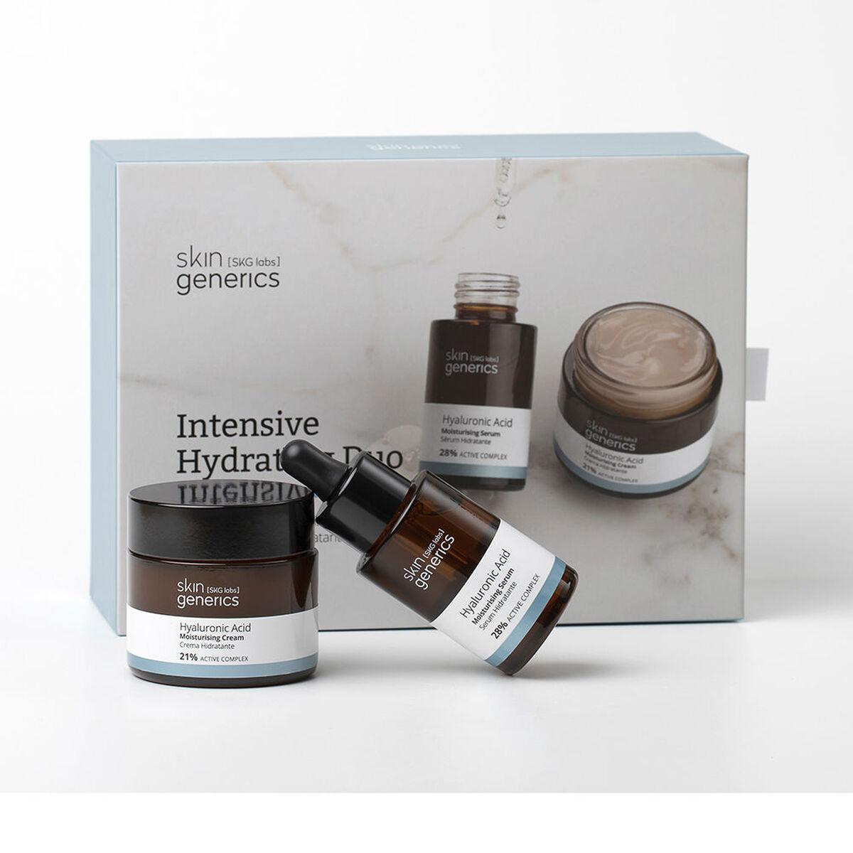 Dame kosmetiksæt Skin Generics INTENSIVE HYDRATING 30 ml produktemballage