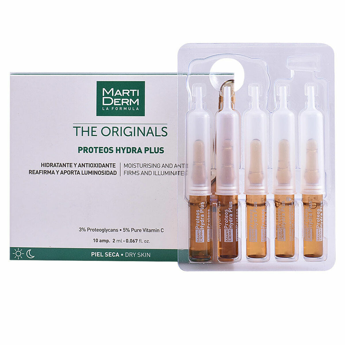 Ansigtsserum Martiderm 1472- 2 ml fugtgivende antioxidant til kvinder serumflaske