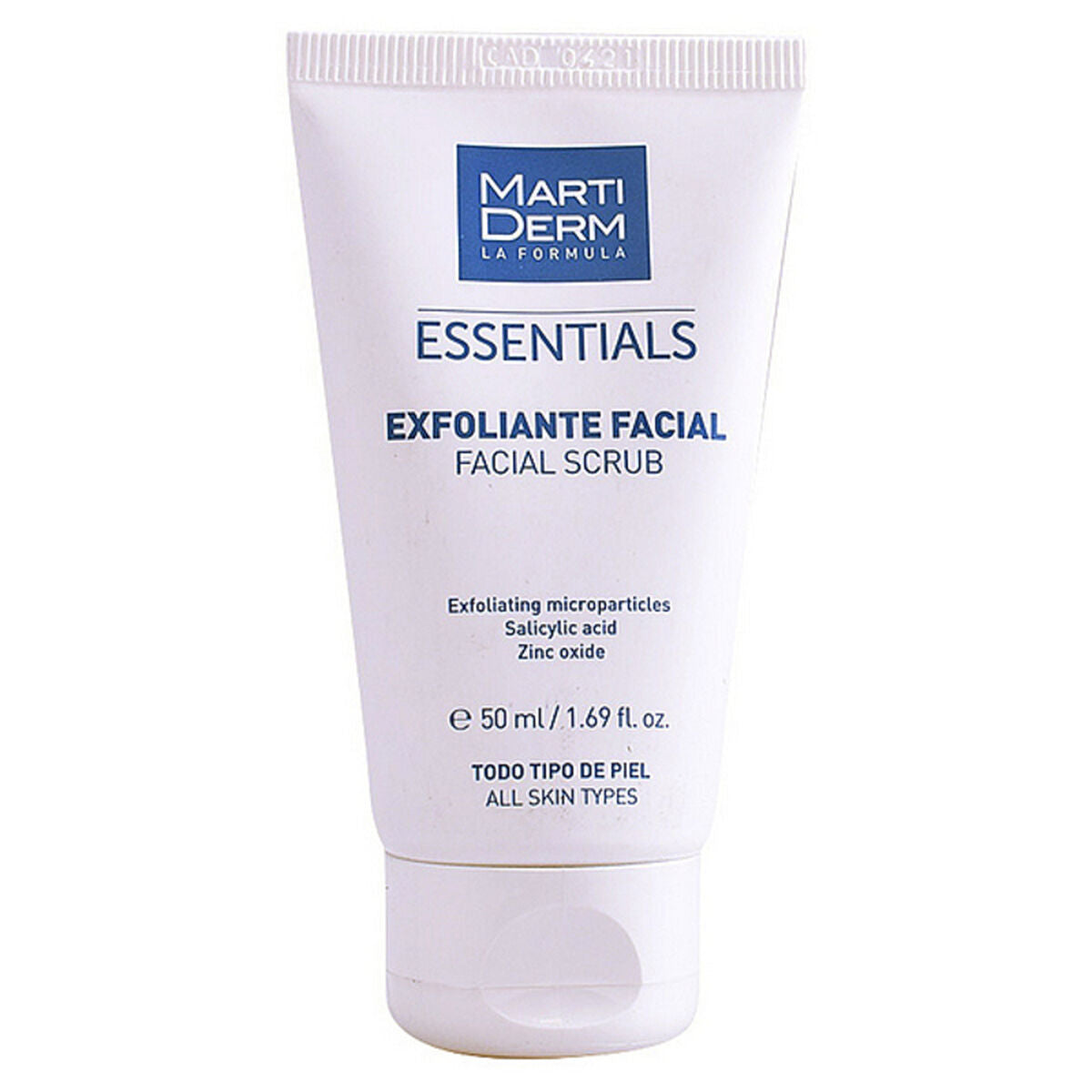 Facial Exfoliator Martiderm Face Scrub 50 ml til kvinder produktemballage